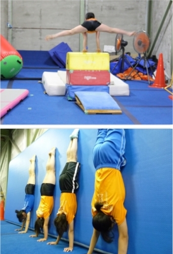 跳び箱や倒立も、キレイな姿勢を意識すると難易度も上がります「キッズ体操クラブ」