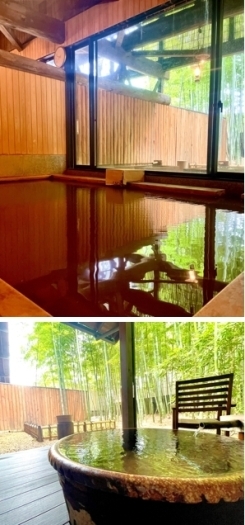 ■檜とランプが作り出すぬくもりの空間■「出雲駅前温泉 らんぷの湯」