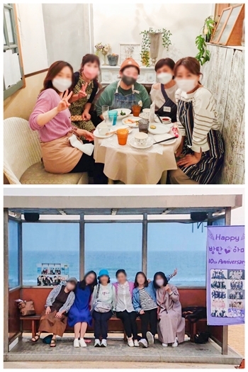 （上）学ぶ＆話す韓国料理教室
（下）推しの撮影地を聖地巡礼♪「NADA韓国語スクール」