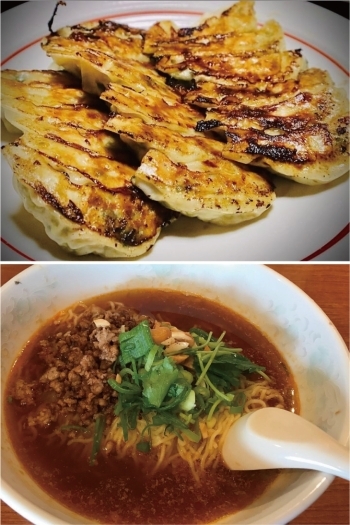 手作り餃子
坦々麺「中華レストラン 東来」
