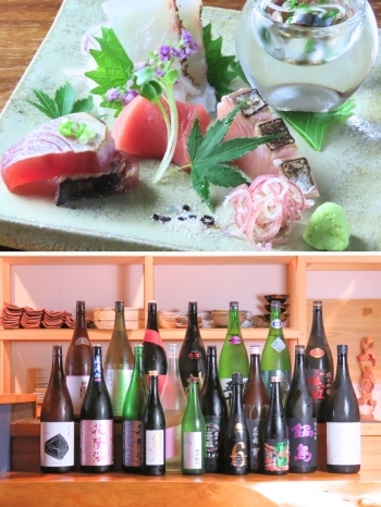 和食と日本酒の相性は抜群！　お酒の説明もお任せください。「和酒・和食 御結び」
