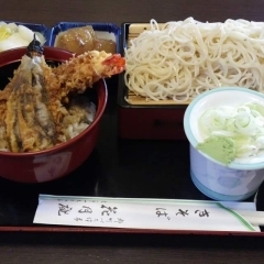 もり＋ミニ天丼(550円)