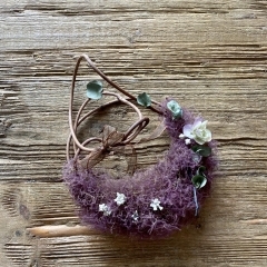 季節のお花 *.. スモークツリー（紫）リース..*