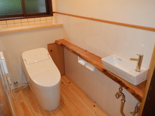 トイレ改修（完成）「薩摩川内市既存住宅改修補助金のご案内」
