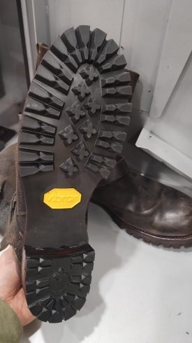 修理後1「＜靴修理＞ブーツのソール交換（US Vibram #100）：葛飾　亀有　金町　綾瀬」