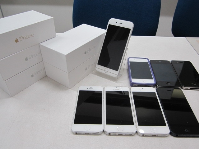 「iPhone6（アイフォン)など大量にお持ちいただきました。スマホを高くお買取りしております。」