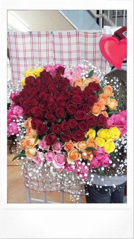 「１００本の薔薇の花束」