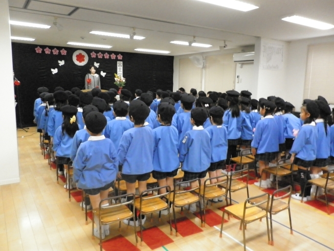 「富士学園の卒園式」
