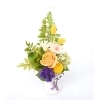 プリザーブドフラワー 仏花 アレンジ 花器付き 芭-イエロー-