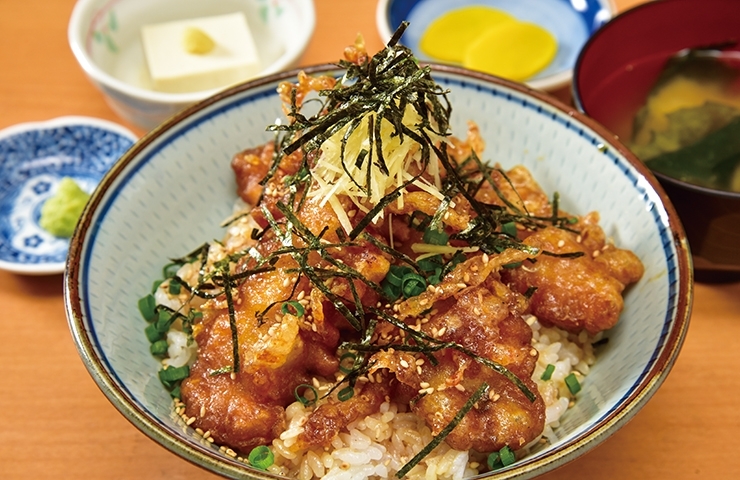 道の駅「オライはすぬま」のイワシ丼定食