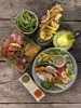 4種類のお肉(ビーフ、ポーク、チキン、ラム)食べ放題に前菜・おつまみ・デザートまで!
