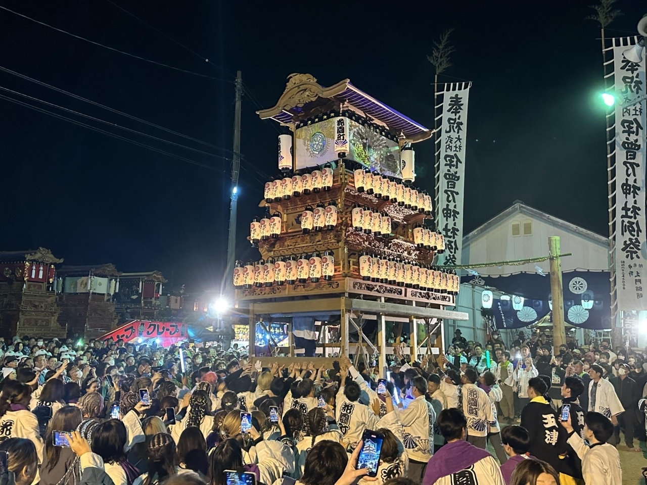 2023年10月16日撮影｜伊曽乃神社祭礼・お旅所で宮出し