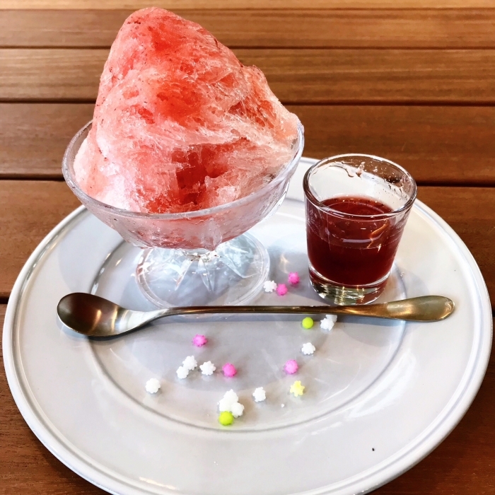 自家製フルーツかき氷　いちご（500円・税込）