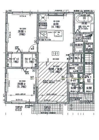 1Ｆ間取図「【新築】賃貸アパート情報」