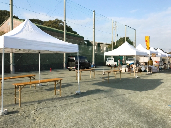 物販テントを設置「スポーツイベント in 志摩」