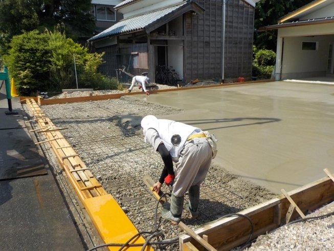 「外構工事など土木工事も致します」