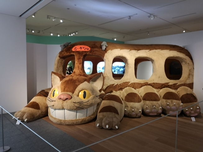 ネコバスは7月平日限定で外観の写真撮影が可能です。「長野県立美術館「ジブリパークとジブリ展」の楽しみかた！」