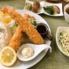 庄内町余目【梛の木カフェ】大エビフライプレート