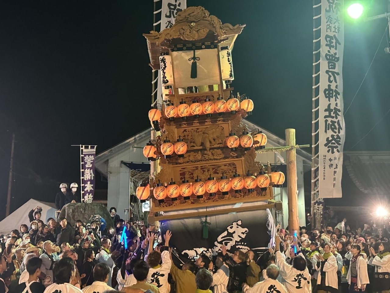 2023年10月16日撮影|伊曽乃神社祭礼・お旅所で宮出し