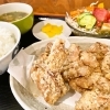 今日は加古川駅近くでランチ♪ 大好きなからあげ定食です!