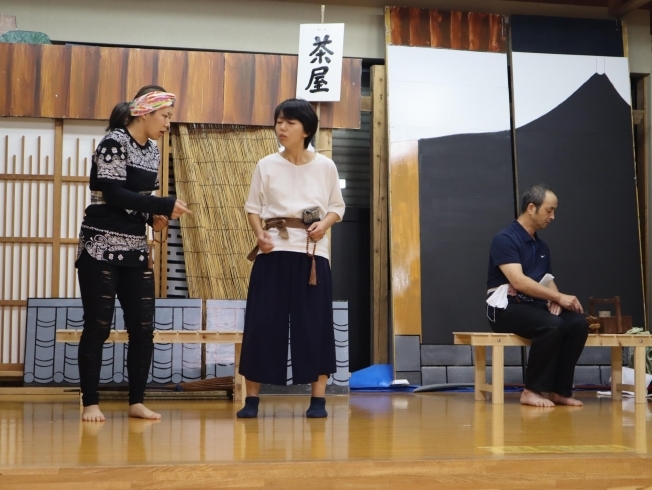 古田歌舞伎練習風景（千田さん：中央）「『小国町緑のふるさと協力隊・地域おこし協力隊 活動報告展示』を拝見してきました❕」