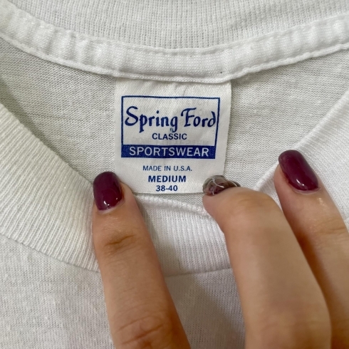 spring ford person tshirt「spring ford person t shirt【千葉駅・千葉中央駅徒歩7分にある古着屋です！80 ～90sのアメリカ・ヨーロッパ古着、メンズ・レディース取り扱いあります◎】」