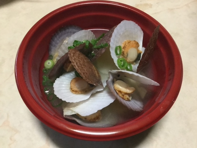 青森県横浜町 陸奥湾ホタテ稚貝味噌汁「京店カラコロ食フェスタ メニュー紹介」