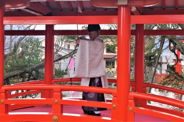 「御筒粥卜奉告祭、蟇目鳴弦、蛙狩神事『延喜式内名神大社　生島足島神社』のUCV放送のご案内」