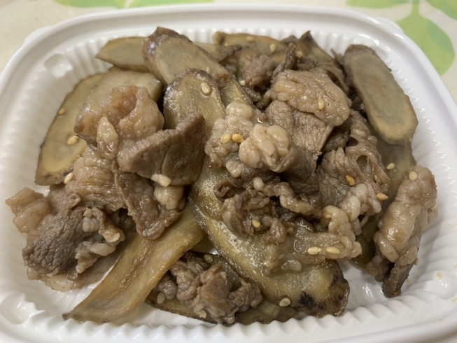 牛肉とごぼう煮「八王子シフォンケーキ　　G&Bみづき」