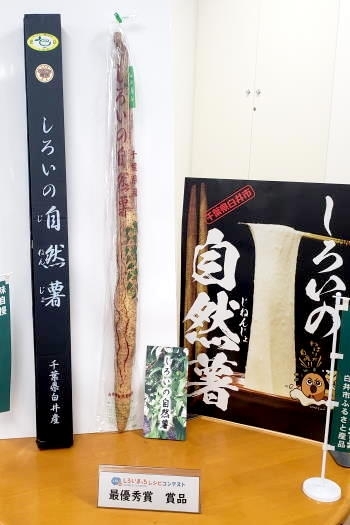 最優秀賞賞品「しろいの自然薯」1kg(箱入り)