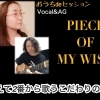【歌のプレゼント!】あえて2番から歌うこだわり曲『PIECE OF MY WISH』♪是非聴いてくださいね♪(動画公開 おうちdeセッション)