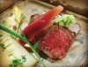 佐賀牛の炙り、本山葵添え