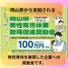 ご存じですか?岡山県男性育児休業取得促進奨励金について
