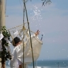 鉾田市大竹海岸で、海開き前に安全祈願が行われました