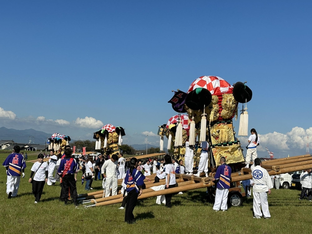 2024.10/13(日)撮影|河川敷で休憩(嘉母神社祭礼)