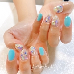 NAIL works MW...×sanduandi(2023年夏ネイル)