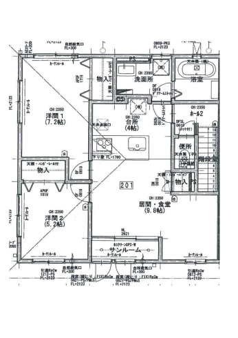 2Ｆ間取図「【新築】賃貸アパート情報」