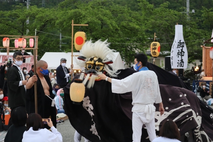 「寺泉 五所神社」の勇壮な舞！「【ながい黒獅子まつり】が開かれました❕」