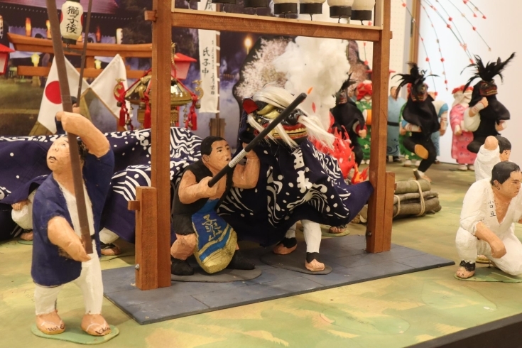 力強いジオラマも渋谷さんの作品！「『渋谷正斗獅子頭展』に伺ってきました❕」