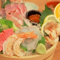 させぼ四ヶ町アーケード内の『大庄水産』で海の幸を堪能する刺身ランチ♪