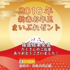 2018年　新春お年玉まいぷれゼント