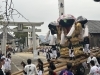 2023.10/8(日)7:30撮影|下組太鼓台が嘉母神社へ(嘉母神社祭礼)