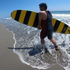 番外篇　遠州灘で『サーフィン』対決！　【動画あり】