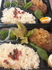 ダチョウのハンバーグ弁当「月島佃anataでお花見🌸コラボ営業🌸」