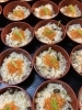 きのこ炊き込みご飯，いくらのせ「年内の華かぐら営業‼️」