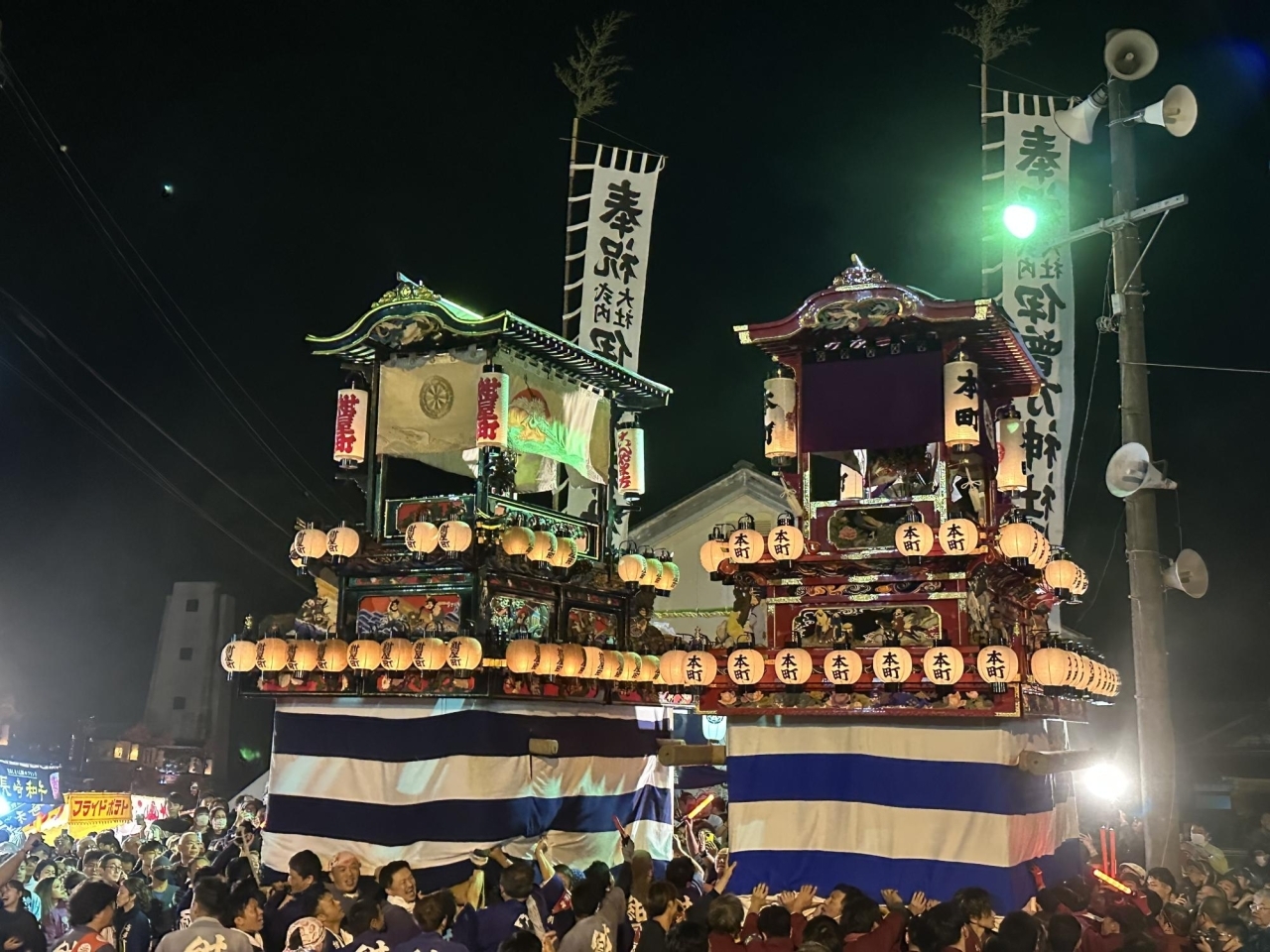 2023年10月16日撮影｜伊曽乃神社祭礼・お旅所で宮出し