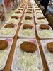 ご飯は別盛りです。「おはようございます」