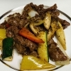 牛肉の黒胡椒炒め