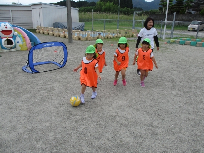 「保育園・幼稚園のサッカー巡回指導が始まりました。」