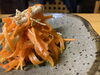 定食セットで付いている惣菜の「鳥にんじん」「蔓延防止期間中限定ランチ　ちょっとリッチにすき焼き」
